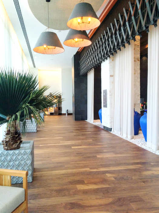 The Tower Five Lobby has high ceilings accented by wood and color.   Kim and Jeanine shared their images with us.  Thank you from all of us… - Subscriber View - 3/26/17