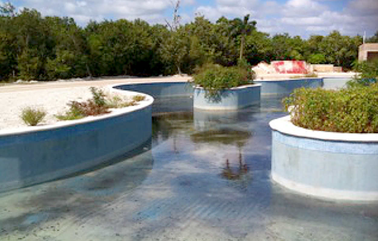 Ken's photo of the uncompleted Lazy River in Riviera Maya near the Luxxe Jungle Suites Tower, taken on November 23, 2010.
