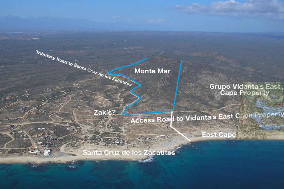 View WNW of Zacatitios and a Light Overlay of Vidanta's Plan