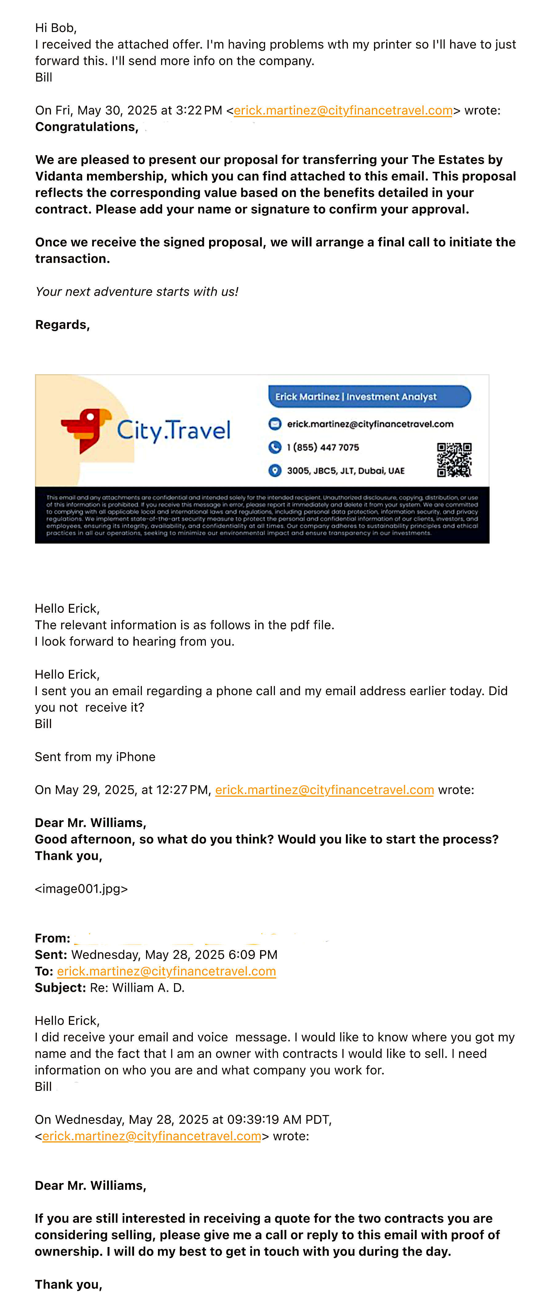 City.Travel vs CityFinanceTravel.com - The second name is the scammer.