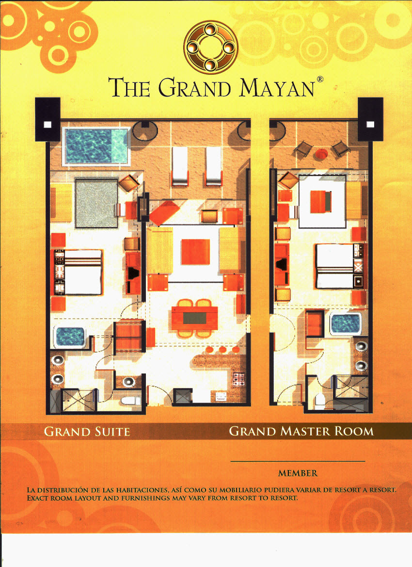 The Grand Mayan Master Suite Floor Plan