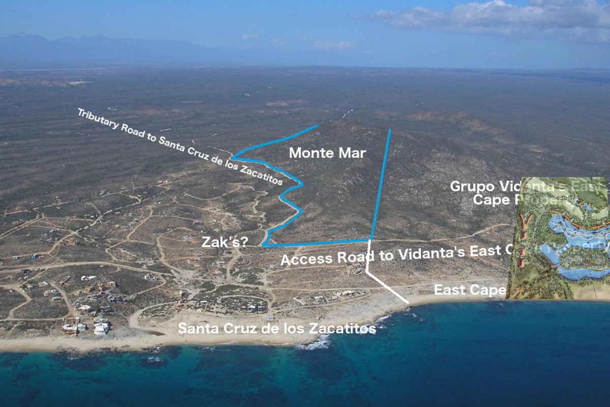 View WNW of Zacatitios and a Heavier Overlay of Vidanta's Plan