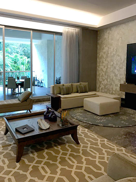Residence at the Grand Luxxe - Living Room Area.
