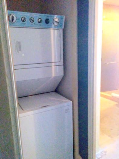 A great feature in the Penthouse Loft is the washer and dryer in the unit under the stair case.  Perfect.  Less to bring on vacation.