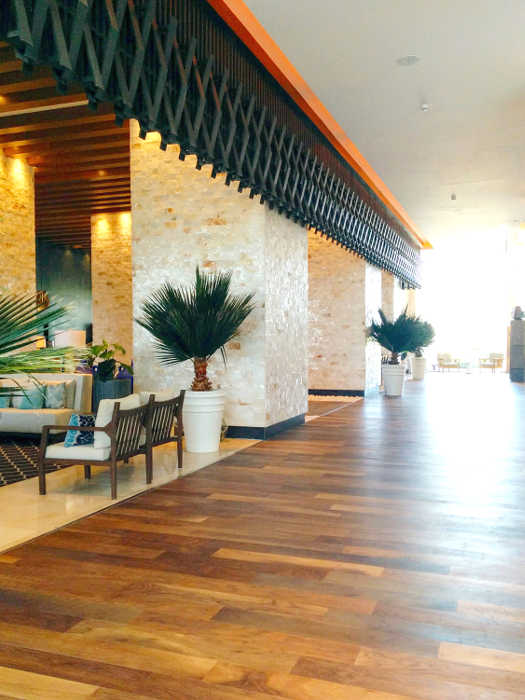 The lobby in Tower Five is expansive and attractive. Kim and Jeanine has shared their photos, and they do not disappoint.