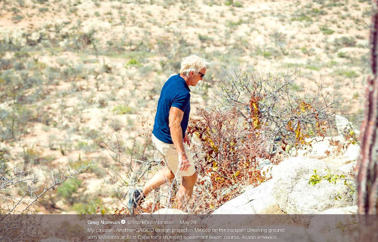 Greg Norman tweeted photos of him surveying the East Cape location.  Stay tuned.... Subscribers View - 5/29/18