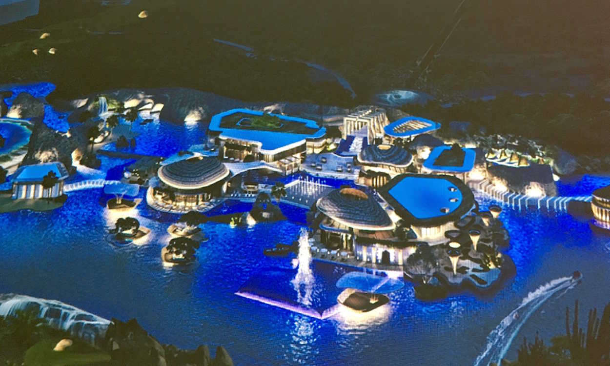 The lagoon in front of the Grand Bliss is going to change.  Restaurants and entertainment venues?  Stay tuned....!
