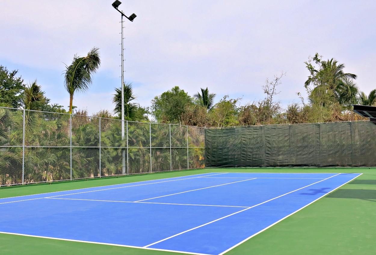 Tennis and Pickle Ball courts are waiting for you. You will likely have to get a cart from the Pro Shop to be driven out to play. Once there it will be great!. - Subscribers View - 8/25/20